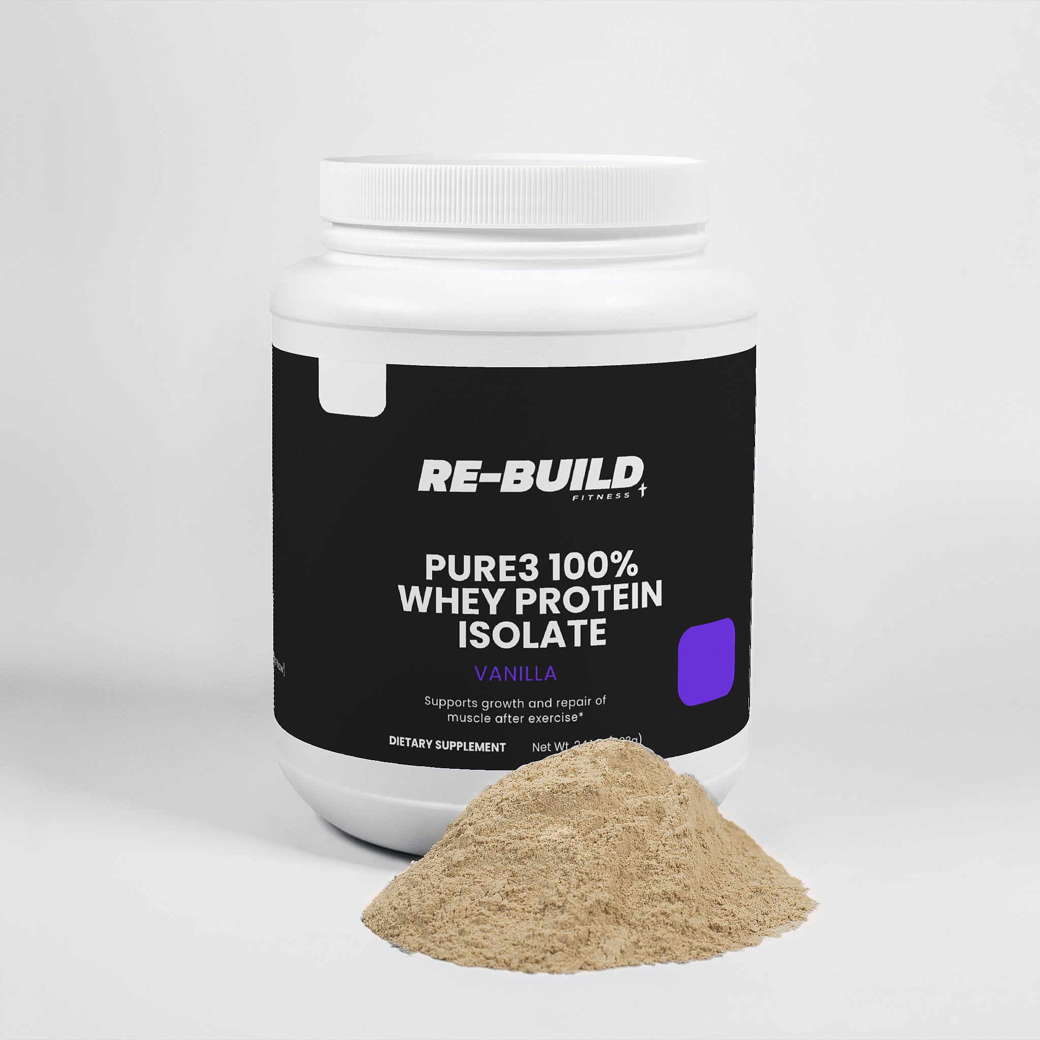 Pure3 100% Whey Protein Isolate (Vanilla)