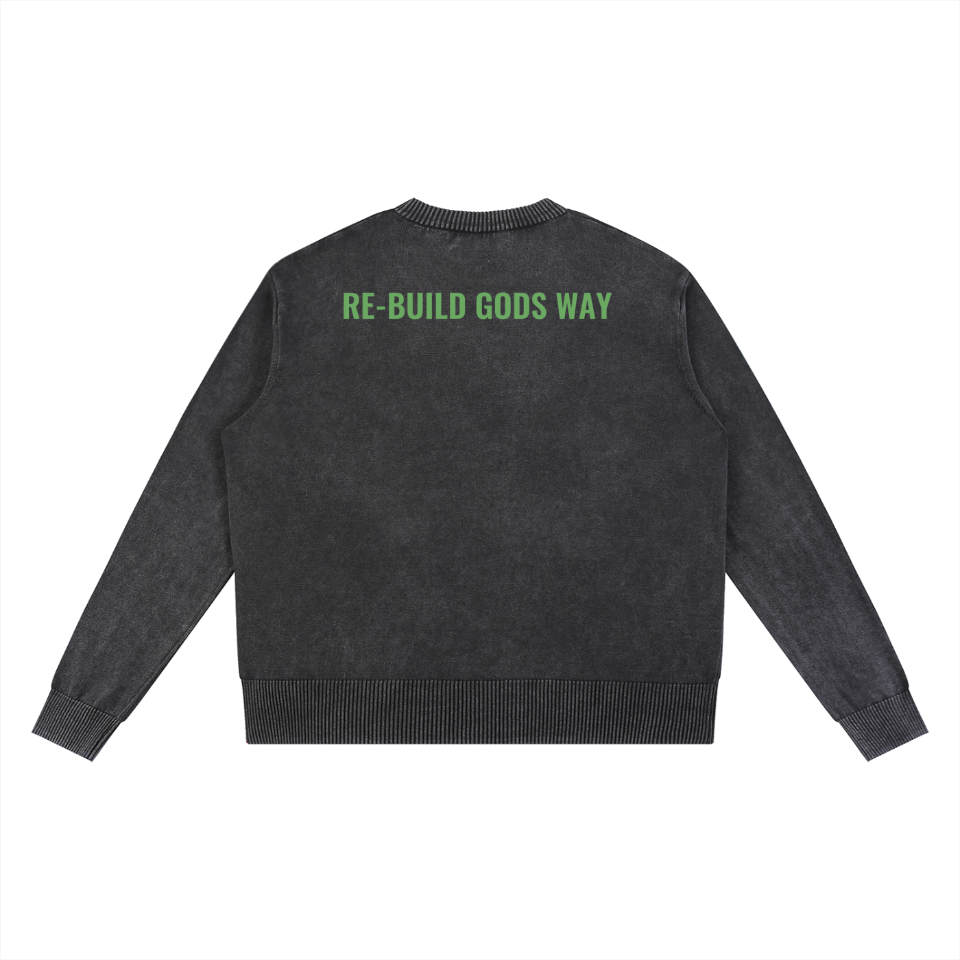 Re-Build Blessed Mineral Wash Oversized Sweater