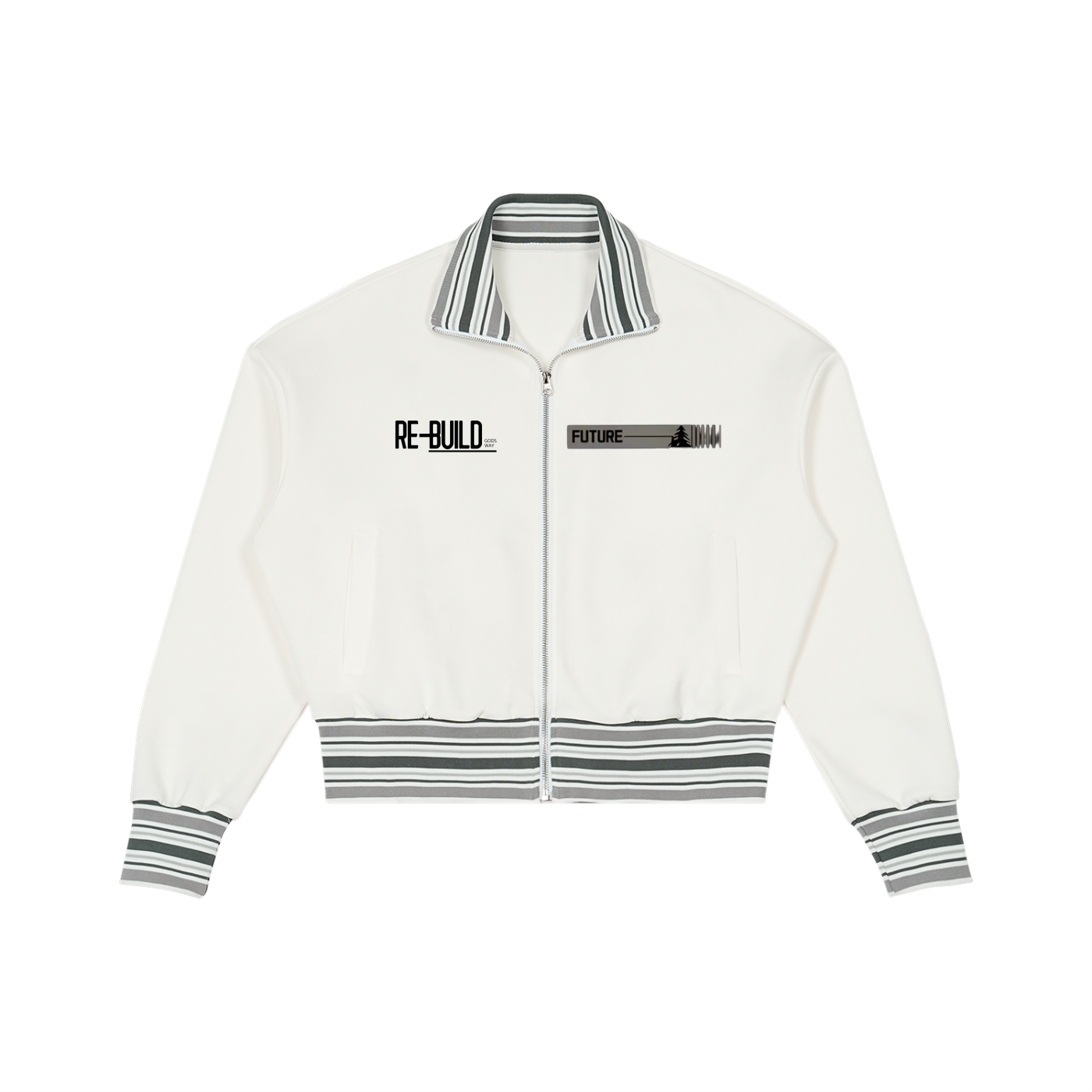 Re-Build Future Rib Collar Zip Jacket