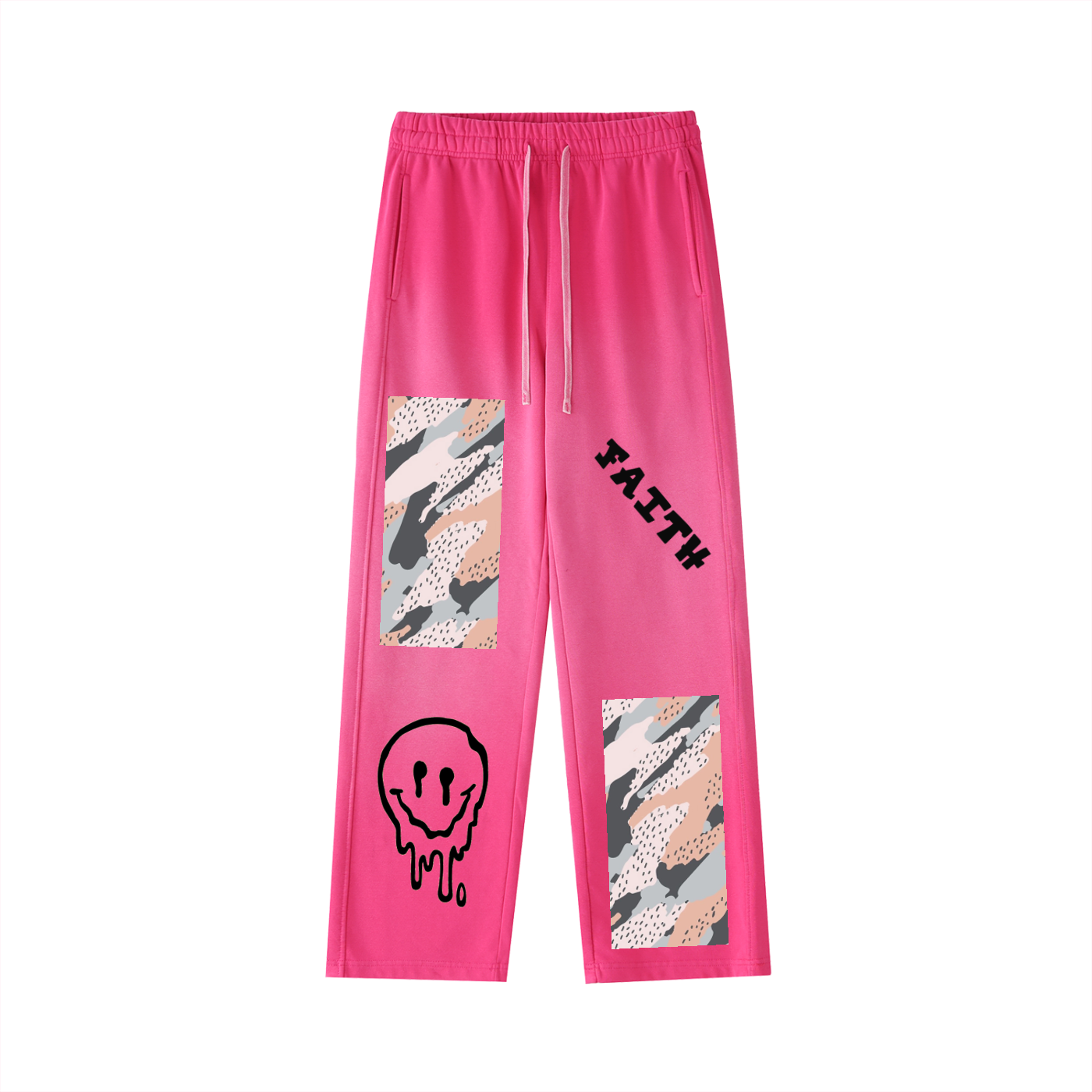 Re-Build His Love Never Fails Vintage Gradient Straight-Leg Sweatpants
