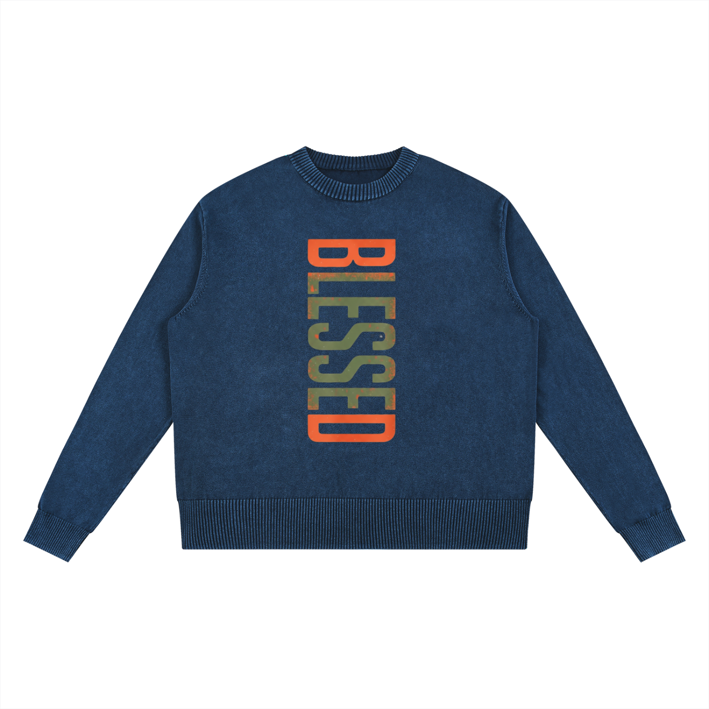Re-Build Blessed Mineral Wash Oversized Sweater