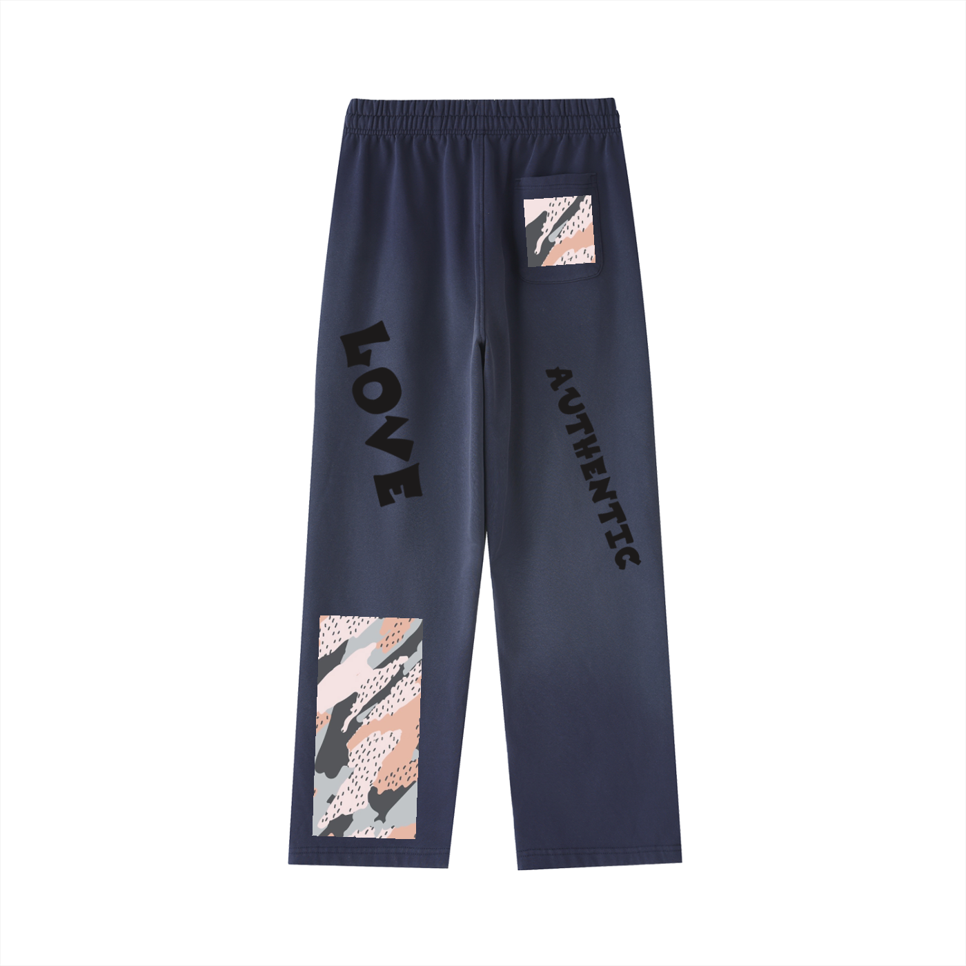 Re-Build His Love Never Fails Vintage Gradient Straight-Leg Sweatpants