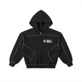 I'm The Future Re-Build-Stitched Boxy Fleece Zip Hoodie