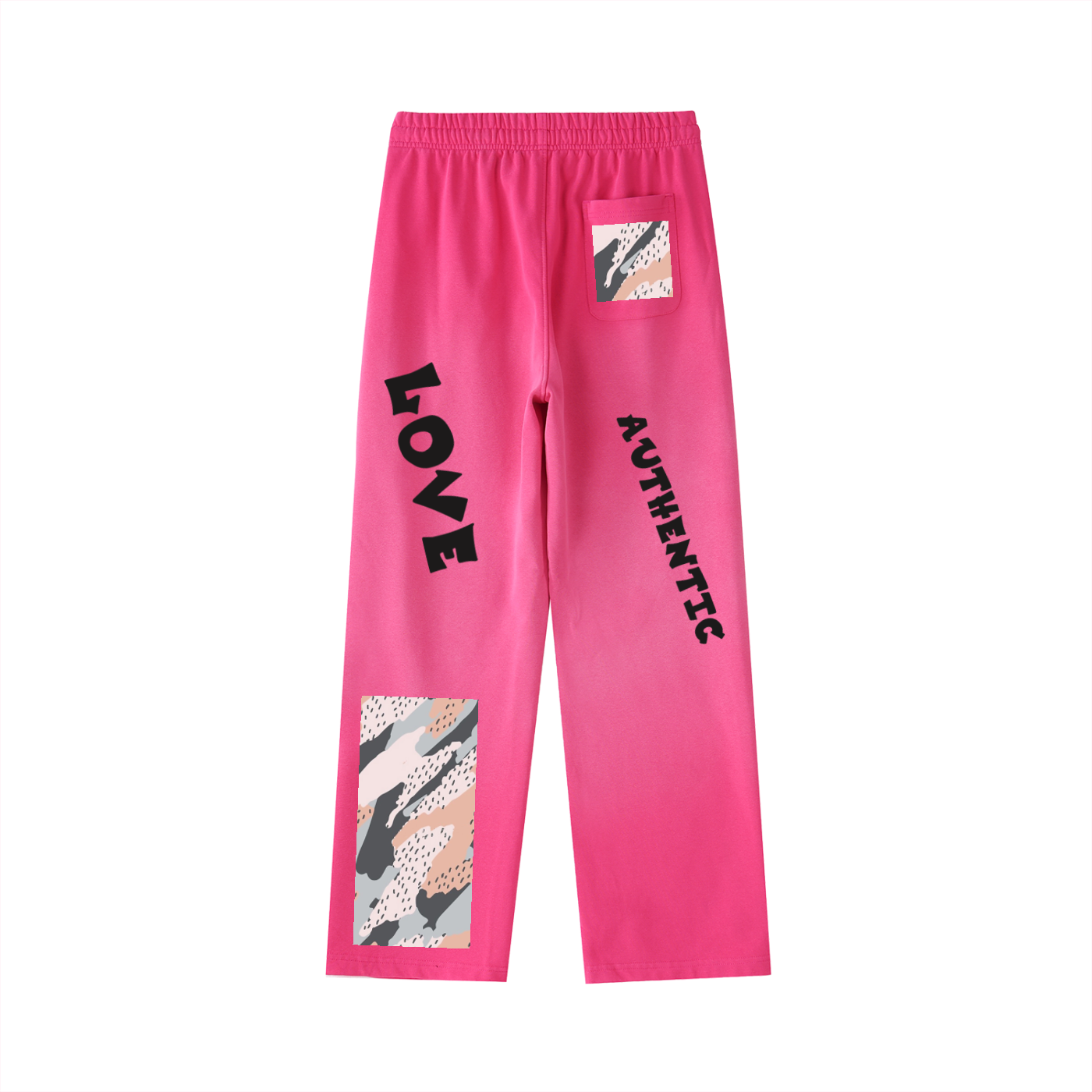 Re-Build His Love Never Fails Vintage Gradient Straight-Leg Sweatpants