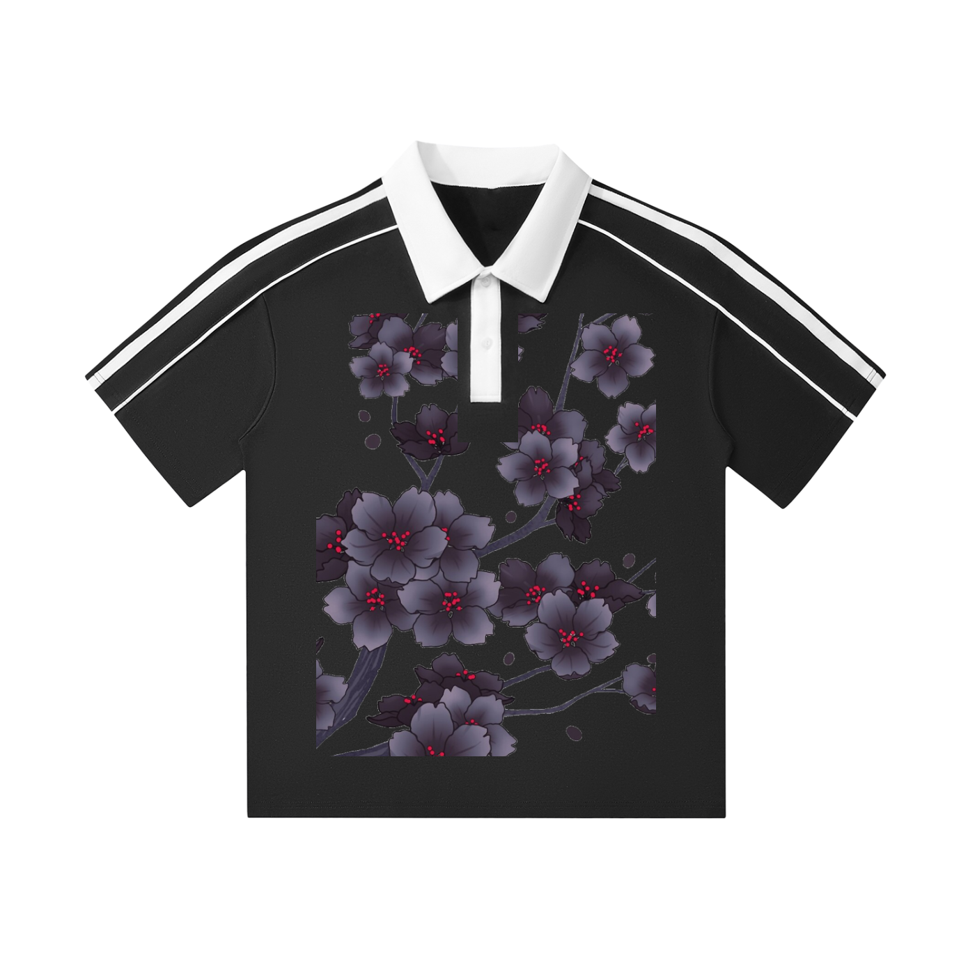 Re-Build Sweet Aroma Collar Short-Sleeve Polo Shirt