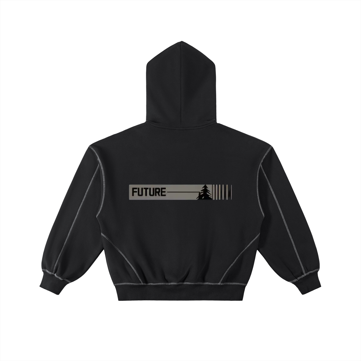I'm The Future Re-Build-Stitched Boxy Fleece Zip Hoodie