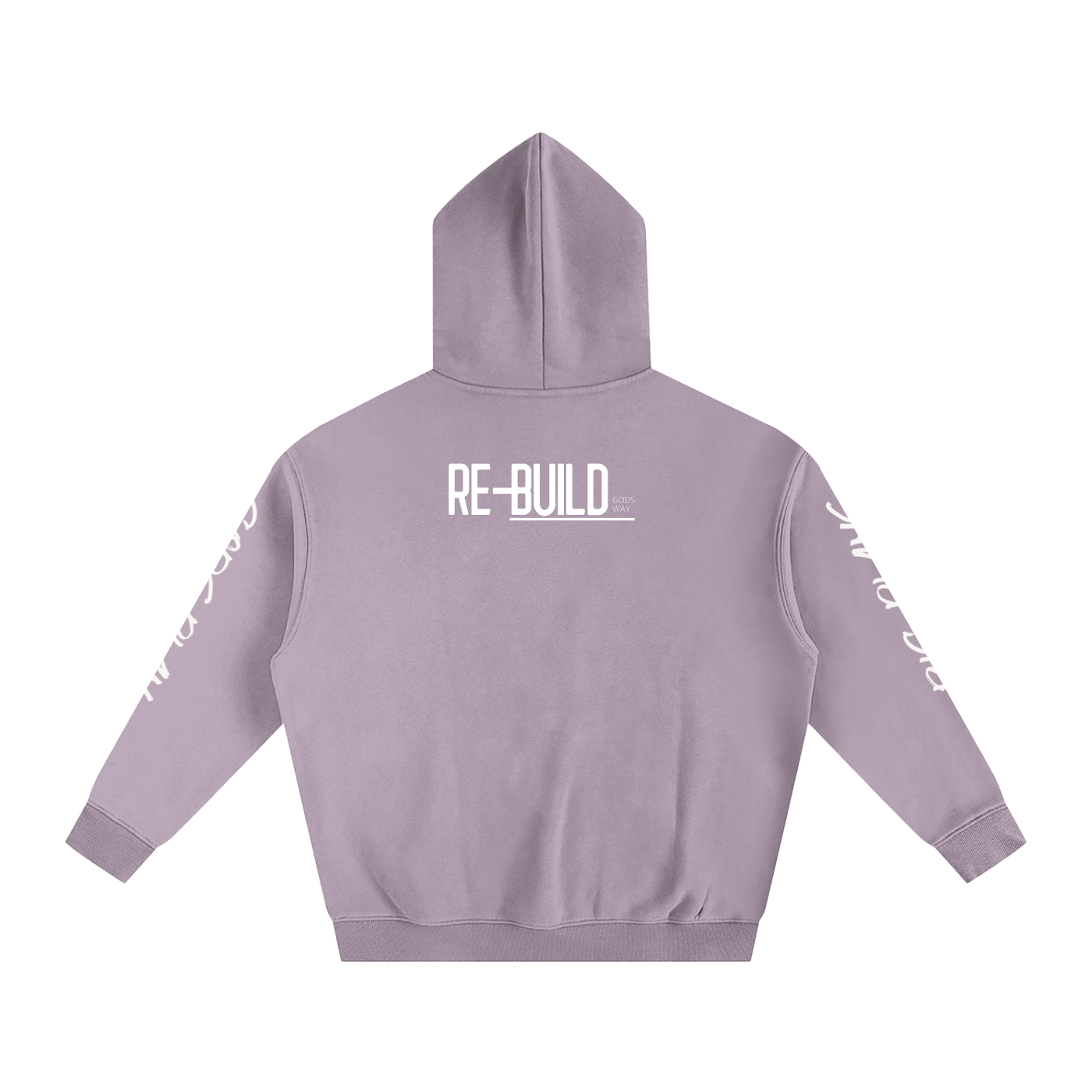 Gods Plan Re-Build Oversize Fleeced Hoodie