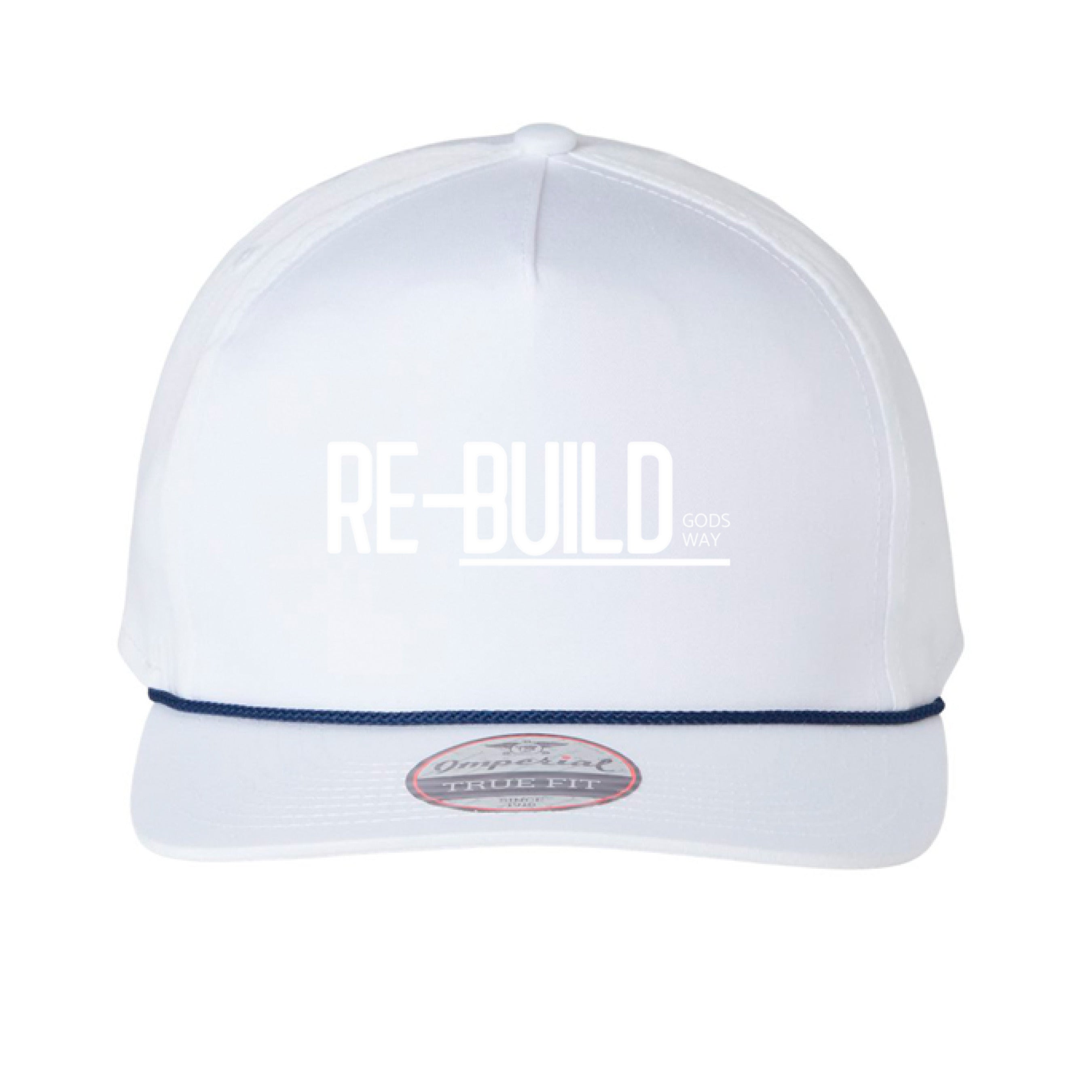 White/ Navy - FRONT